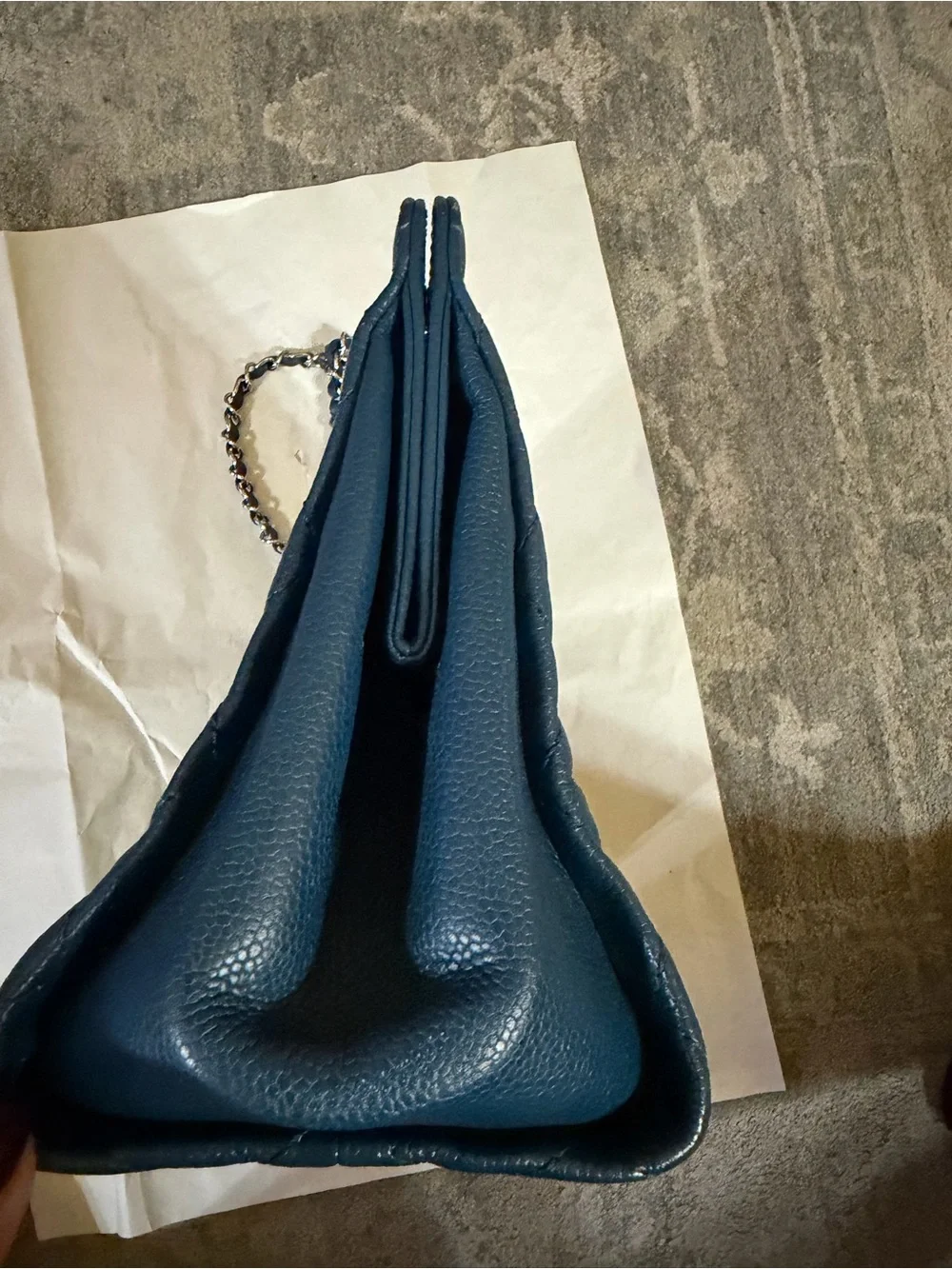 CHANEL Quilted Shoulder Bag in Teal